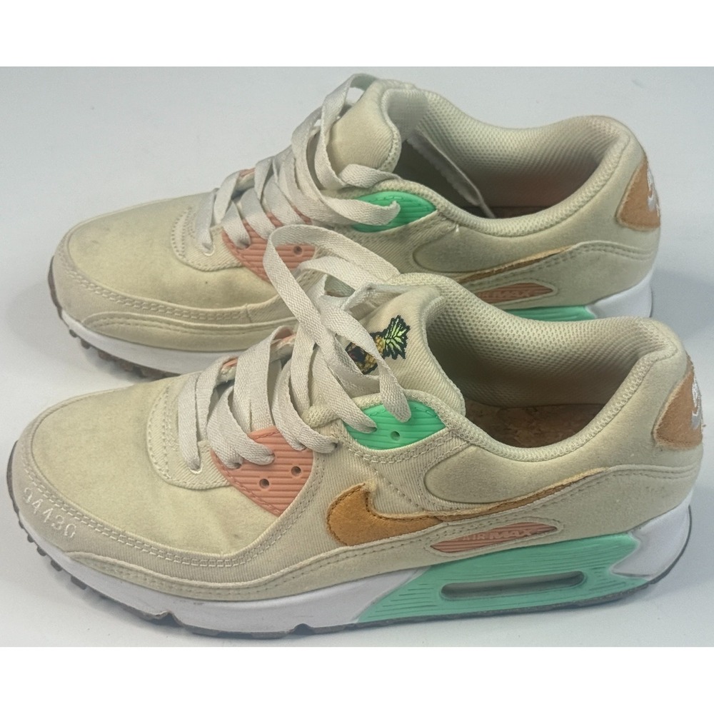 NIke Air Max 90 Women's Happy Pineapple Coconut Milk Low Top Sneaker Size 8